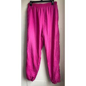 VTG Westside Connection Womens Sz Large Hot Pink Sweatpants Nylon Joggers